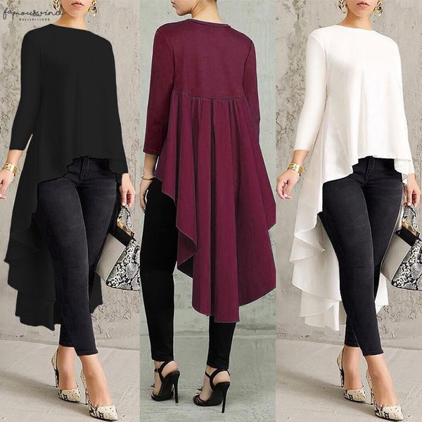 asymmetrical tunic womens blouse spring chemise 2020 zanzea pleated long sleeve shirt female swallowtail blusas oversized, White
asymmetrical tunic womens blouse spring chemise 2020 zanzea pleated long sleeve shirt female swallowtail blusas oversized, White
