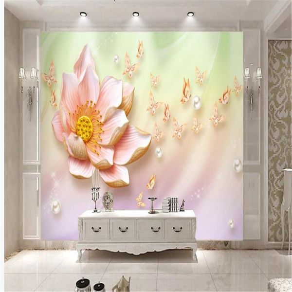 wallpapers 3d stereo relief lotus butterfly fresh jewelry tv background wall modern wallpaper for living room
wallpapers 3d stereo relief lotus butterfly fresh jewelry tv background wall modern wallpaper for living room