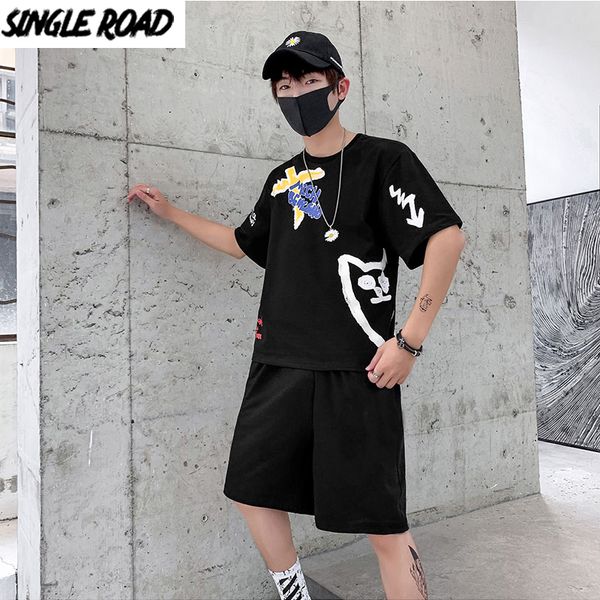 singleroad men's japanese streetwear sets men 2020 summer black t-shirt shorts clothing hip hop tracksuit korean clothes for men, Gray
singleroad men's japanese streetwear sets men 2020 summer black t-shirt shorts clothing hip hop tracksuit korean clothes for men, Gray