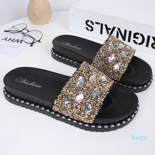 women beach flip flops slippers flat women causal shoes woman gold slipper slides crystal bling sandals female slippers, Black
women beach flip flops slippers flat women causal shoes woman gold slipper slides crystal bling sandals female slippers, Black