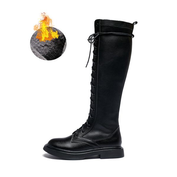 fujin knee high women boots durable quality soft leather punk motorcycle booties winter boots women snow shoes lace up platform, Black
fujin knee high women boots durable quality soft leather punk motorcycle booties winter boots women snow shoes lace up platform, Black