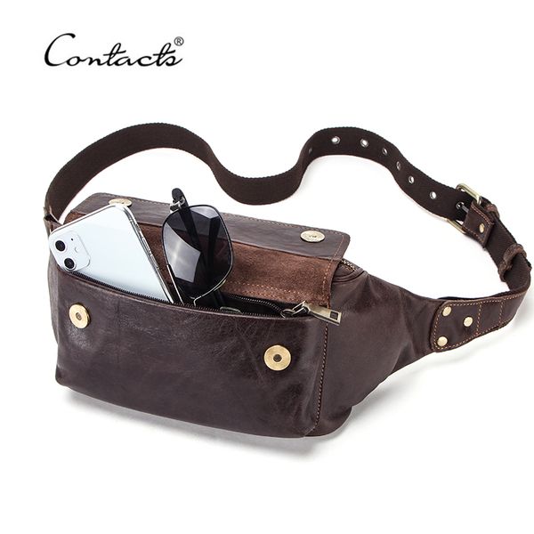 contact's travel waist packs men genuine leather waist bags fanny pack for male casual belt bag passport cover with phone pocket
contact's travel waist packs men genuine leather waist bags fanny pack for male casual belt bag passport cover with phone pocket