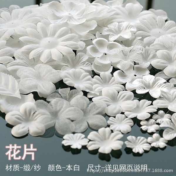 handmade diy fabric transparent yarn petal flower diy three-dimensional flower bride accessories wedding dress accessories, Silver
handmade diy fabric transparent yarn petal flower diy three-dimensional flower bride accessories wedding dress accessories, Silver