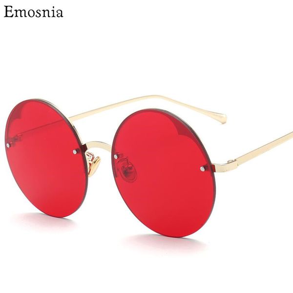 emosnia new fashion rimless round oversized sunglasses women big retro brand designer vintage clear lenses gradient sun glasses, White;black
emosnia new fashion rimless round oversized sunglasses women big retro brand designer vintage clear lenses gradient sun glasses, White;black