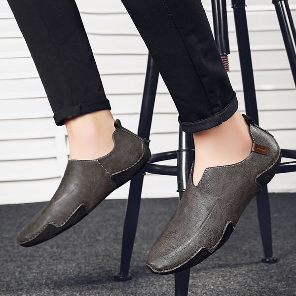 leather men's shoes 2020 men's loafers moccasins breathable slip on lazy driving shoes comfortable soft for men plus size, Black
leather men's shoes 2020 men's loafers moccasins breathable slip on lazy driving shoes comfortable soft for men plus size, Black