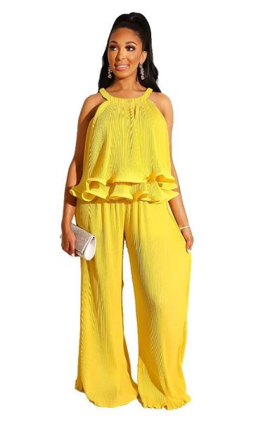 new women two pieces pleats ruffles tiered + pants sets sleeveless crew neck fashion summer casual party clothing outfits, White
new women two pieces pleats ruffles tiered + pants sets sleeveless crew neck fashion summer casual party clothing outfits, White