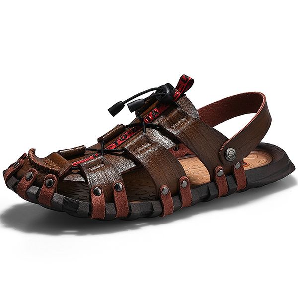 men's sandals leather summer shoes creek shoes wading breathable handmade plus size 39-47 brown khaki black
men's sandals leather summer shoes creek shoes wading breathable handmade plus size 39-47 brown khaki black