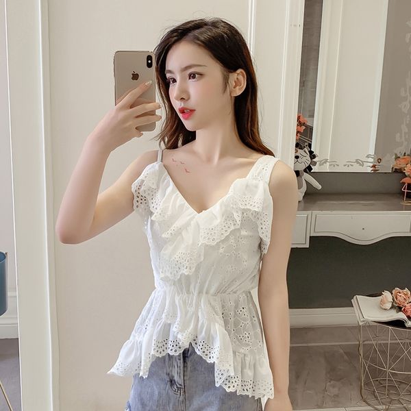 summer 2020 new korean style v-neck suspender women's fashion irregular waist ins all-match lace vest camisole lace vest, Camo
summer 2020 new korean style v-neck suspender women's fashion irregular waist ins all-match lace vest camisole lace vest, Camo