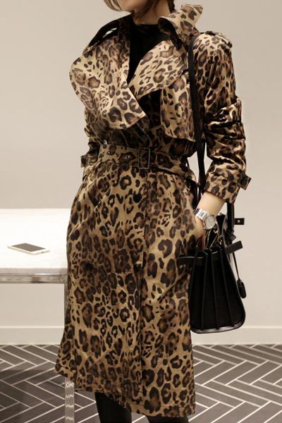 superaen 2020 autumn new women's leopard printed windbreaker pluz size cotton fashion trench coat for women wild coat female, Tan;black
superaen 2020 autumn new women's leopard printed windbreaker pluz size cotton fashion trench coat for women wild coat female, Tan;black