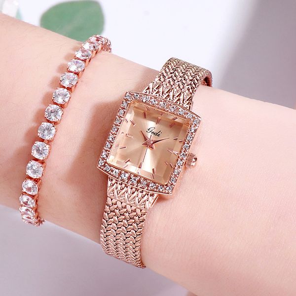 high-end foreign trade selling mesh belt retro square womens watch fashion luxury diamond net red with watch wholesale, Slivery;brown
high-end foreign trade selling mesh belt retro square womens watch fashion luxury diamond net red with watch wholesale, Slivery;brown