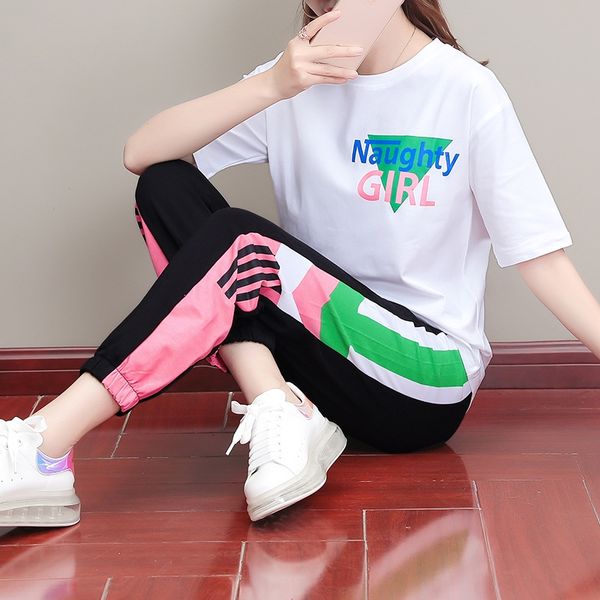 jugft cotton fashion br sports leisure large size women's cotton fashion brand sports leisure piece set suit 2020 new fashionable wear, Black;red
jugft cotton fashion br sports leisure large size women's cotton fashion brand sports leisure piece set suit 2020 new fashionable wear, Black;red