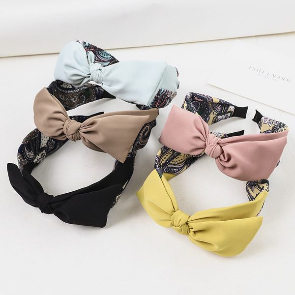 женщины завязывается hairbands большой бант оголовье новый широкий держатель сбоку волос украшение обручи для волос корейский модные аксессу
женщины завязывается hairbands большой бант оголовье новый широкий держатель сбоку волос украшение обручи для волос корейский модные аксессу
