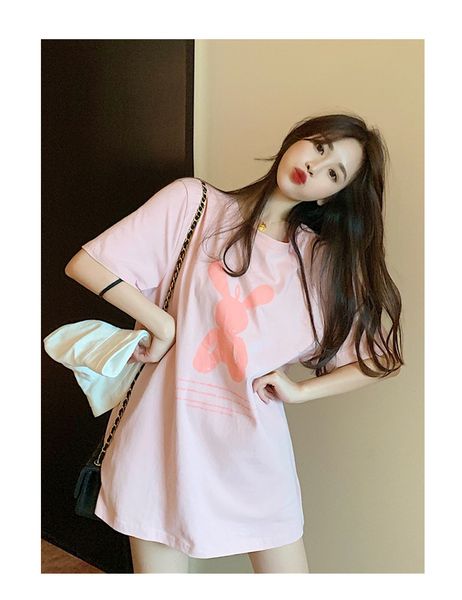 fashion women designer t shirts with rabbit printed casual summer long style t shirt womens loose tees 2 colors size -2xl, White
fashion women designer t shirts with rabbit printed casual summer long style t shirt womens loose tees 2 colors size -2xl, White