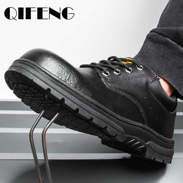 men classic genuine leather safe shoes popular spring autumn footwear winter ankle boots sneaker safety boots flat leather shoes, Black
men classic genuine leather safe shoes popular spring autumn footwear winter ankle boots sneaker safety boots flat leather shoes, Black