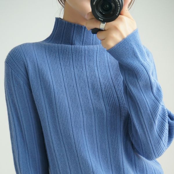 women autumn and winter sweater women pullover sweater half collar long sleeve knitted cashmere, White;black
women autumn and winter sweater women pullover sweater half collar long sleeve knitted cashmere, White;black