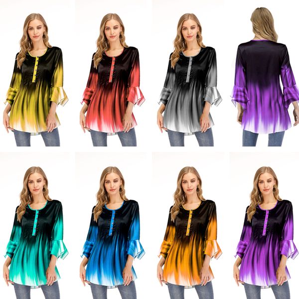 женщины одежда блуза 2020 новой градиент футболка бутик моды женщины лепесток длинного рукав верхнего плюс размер футболка 7 цвета s-5xl hot, White
женщины одежда блуза 2020 новой градиент футболка бутик моды женщины лепесток длинного рукав верхнего плюс размер футболка 7 цвета s-5xl hot, White