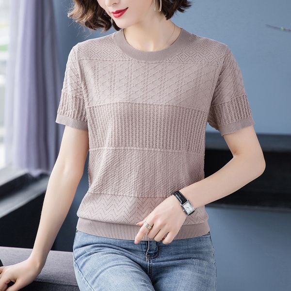 qg1vg short-sleeved t- women's middle-aged mom summer clothing 2020 new thin ice silk knitted t- shirt shirt women's tanned half s, White;black
qg1vg short-sleeved t- women's middle-aged mom summer clothing 2020 new thin ice silk knitted t- shirt shirt women's tanned half s, White;black