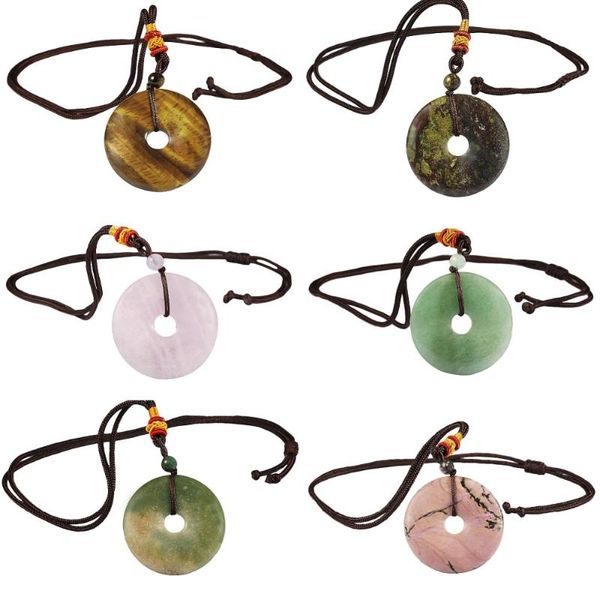 tumbeelluwa round donut amulet pendant with chain healing crystal necklace for women men,adjustable, Silver
tumbeelluwa round donut amulet pendant with chain healing crystal necklace for women men,adjustable, Silver
