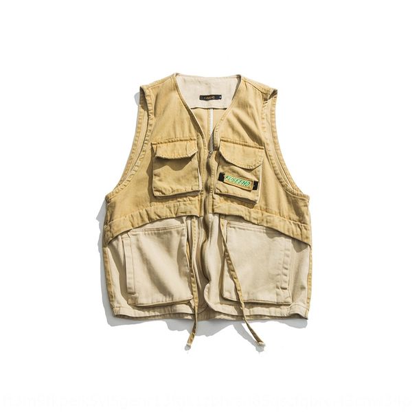 south summer coat vest dress autumn color matching three-dimensional pocket tooling vest men's amikha loose coat men's mj02, Black;white
south summer coat vest dress autumn color matching three-dimensional pocket tooling vest men's amikha loose coat men's mj02, Black;white
