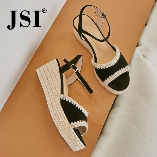 jsi summer yellow wedge sandals woman sweet style dress bordered design wedge sandals lady buckle strap jo577, Black
jsi summer yellow wedge sandals woman sweet style dress bordered design wedge sandals lady buckle strap jo577, Black