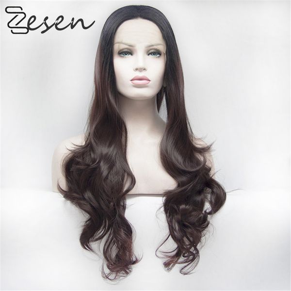 zesen long wavy wig synthetic hair wigs for women cosplay/party natural dark brown high density heat resistant, Black
zesen long wavy wig synthetic hair wigs for women cosplay/party natural dark brown high density heat resistant, Black