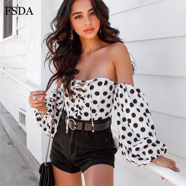 women's jumpsuits & rompers fsda dot off shoulder long puff sleeve bodysuit women summer autumn backless sweet white strapless casual s, Black;white
women's jumpsuits & rompers fsda dot off shoulder long puff sleeve bodysuit women summer autumn backless sweet white strapless casual s, Black;white