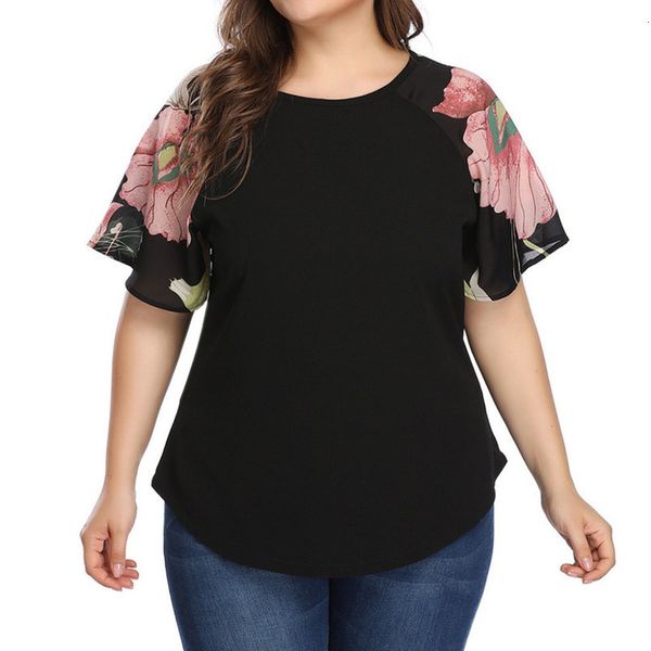 blouse short sleeve floral print o neck solid casual fashion women summer plus size shirts for ladies sukienka crew neck lato, White
blouse short sleeve floral print o neck solid casual fashion women summer plus size shirts for ladies sukienka crew neck lato, White