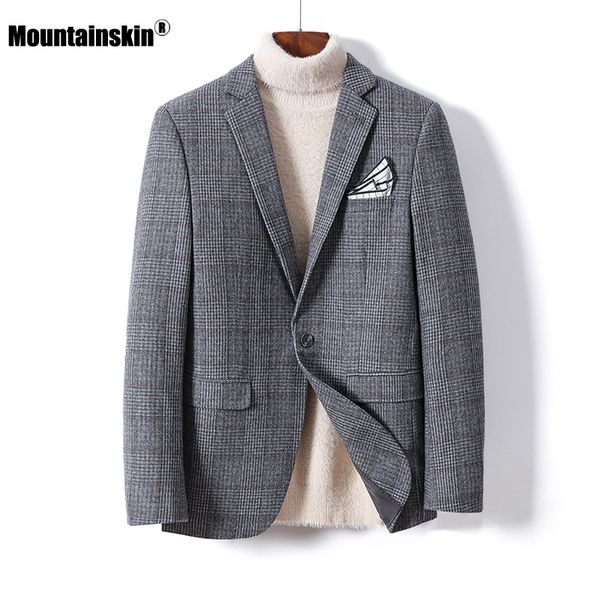 mountainskin 2020 men's wool jacket autumn new mens plaid gentleman woolen jacket casual slim fit handsome coat male sa950, Black
mountainskin 2020 men's wool jacket autumn new mens plaid gentleman woolen jacket casual slim fit handsome coat male sa950, Black