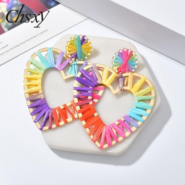 chsxy bohemian handmade rainbow colorful raffia earrings geometric big round oval heart statement dangle earrings summer jewelry, Silver
chsxy bohemian handmade rainbow colorful raffia earrings geometric big round oval heart statement dangle earrings summer jewelry, Silver