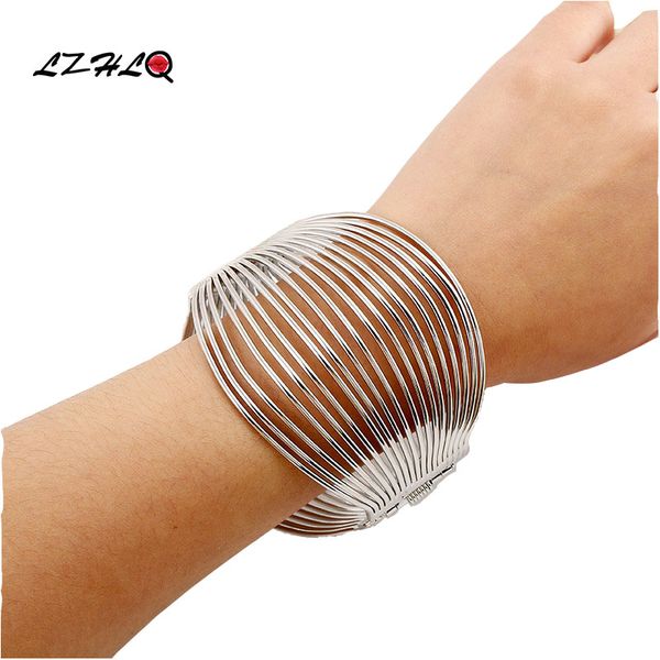 lzhlq plated metal hollow multilayer wire mesh bangles geometric round elegant bracelet 2020 fashion brand jewelry, Black
lzhlq plated metal hollow multilayer wire mesh bangles geometric round elegant bracelet 2020 fashion brand jewelry, Black