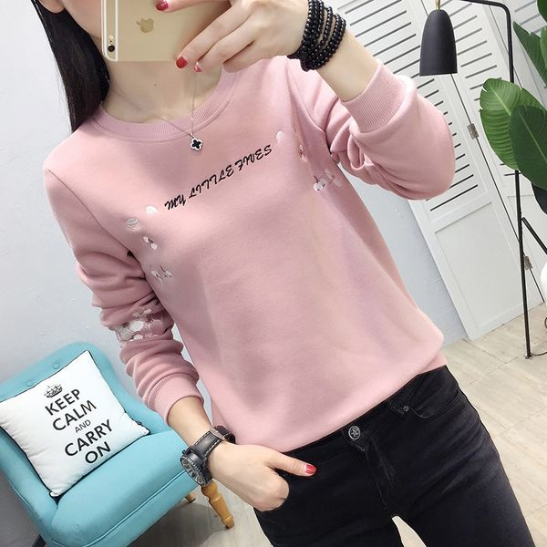 2020 early new women's clothing korean style round neck embroidered all-match long sleeve base sweater sweater for women, Black
2020 early new women's clothing korean style round neck embroidered all-match long sleeve base sweater sweater for women, Black