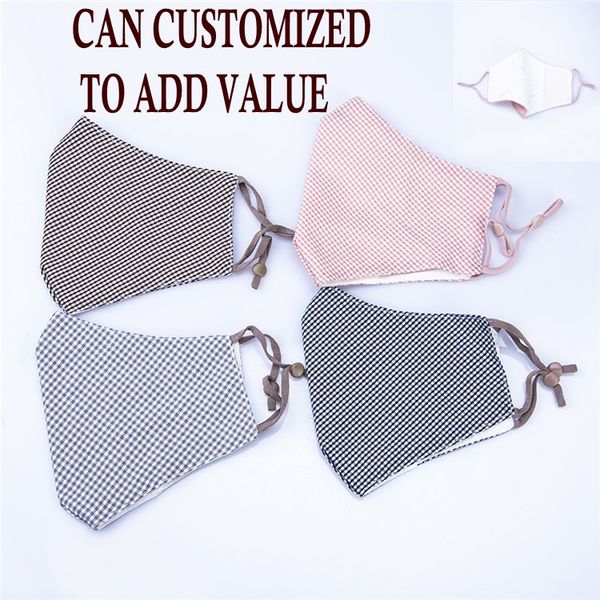reusable washable cotton plaid mouth mask 4 layers windproof mouth-muffle adjustable elastic buckle face masks, can customized value
reusable washable cotton plaid mouth mask 4 layers windproof mouth-muffle adjustable elastic buckle face masks, can customized value