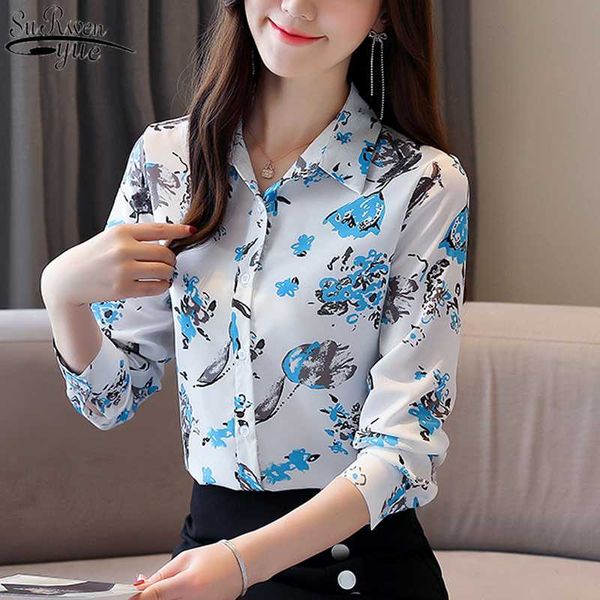 single-breasted blouse women 2020 autumn new fashion slim style commuter shirt women's printed long sleeve floral shirt 10623, White
single-breasted blouse women 2020 autumn new fashion slim style commuter shirt women's printed long sleeve floral shirt 10623, White