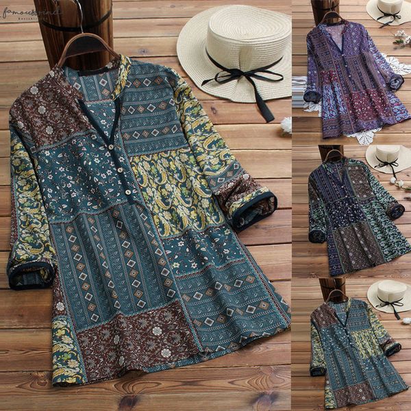 blouse women winter women vintage floral print blouse patchwork long sleeve plus size shirt blouse, White
blouse women winter women vintage floral print blouse patchwork long sleeve plus size shirt blouse, White