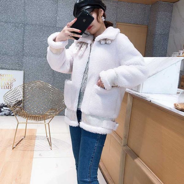 women winter faux fur coat long sleeve solid color ladies outerwear turn-down collar warm furry pockets outwear m2, Black
women winter faux fur coat long sleeve solid color ladies outerwear turn-down collar warm furry pockets outwear m2, Black