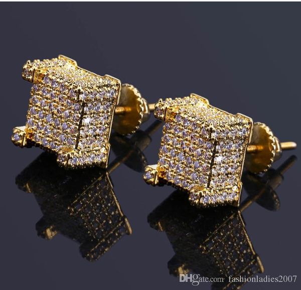 fashion screw back cz earrings stud men brand designer luxury hiphop full rhinestone jewelry gold silver copper pierced ear stud jewelry, Golden;silver
fashion screw back cz earrings stud men brand designer luxury hiphop full rhinestone jewelry gold silver copper pierced ear stud jewelry, Golden;silver