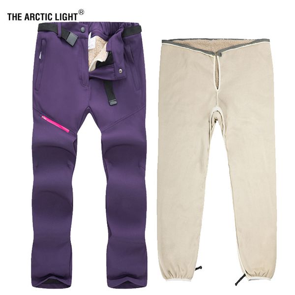the arctic light women winter fleece 2 pieces ski pants outdoor removable windproof trousers hiking trekking climbing skiing, Black;green
the arctic light women winter fleece 2 pieces ski pants outdoor removable windproof trousers hiking trekking climbing skiing, Black;green