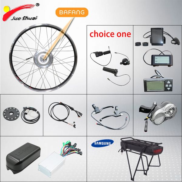 bafang 48v 500w motor wheel ebike conversion kit front rack battery brushless gear hub motor with taillight usb electric ebike, Silver;blue
bafang 48v 500w motor wheel ebike conversion kit front rack battery brushless gear hub motor with taillight usb electric ebike, Silver;blue