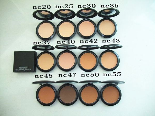 Free Shipping ePacket New Makeup Face High Quality 15g Powder Plus Foundation!NC20.25.30.35.37.40.42.43.45.47.50.55