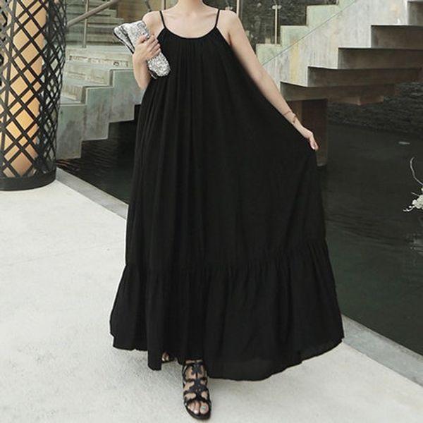 edition loose big long summer wear the new dress code condole belt falbala big pendulum length to foot-binding, Black;gray
edition loose big long summer wear the new dress code condole belt falbala big pendulum length to foot-binding, Black;gray
