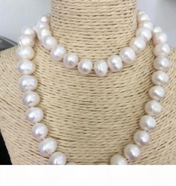 hand knotted natural 10-11 mm white fresh water cultured pearl necklace long 90cm fashion jewelry, Silver
hand knotted natural 10-11 mm white fresh water cultured pearl necklace long 90cm fashion jewelry, Silver
