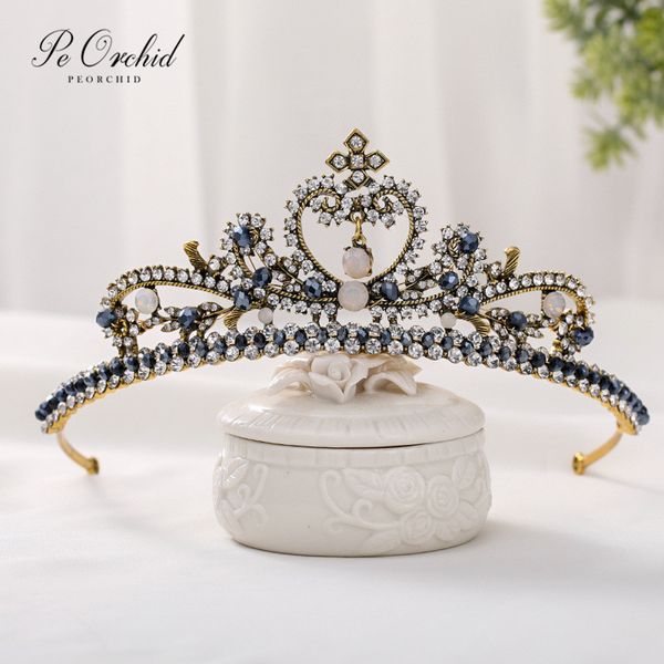 hair clips & barrettes peorchid crystal baroque crown tiara zircon head jewelry bridal headband with stones wedding headpiece ornaments, Golden;silver
hair clips & barrettes peorchid crystal baroque crown tiara zircon head jewelry bridal headband with stones wedding headpiece ornaments, Golden;silver