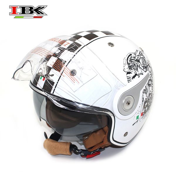 ibk vintage motorcycle helmet scooter open-face casco casque 3/4 face cool style white helmet ibk-k100a
ibk vintage motorcycle helmet scooter open-face casco casque 3/4 face cool style white helmet ibk-k100a