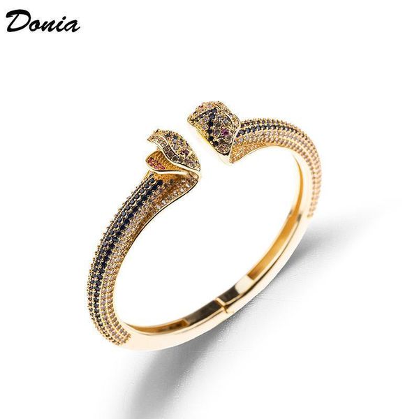 donia jewelry fashion exaggeration european and american animal copper bracelet with zirconia jewelry adjustable opening bracelet, Black
donia jewelry fashion exaggeration european and american animal copper bracelet with zirconia jewelry adjustable opening bracelet, Black