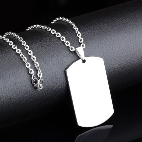 stainless steel 2mm thick men women man pendant card name necklace letter date silver color jewelry
stainless steel 2mm thick men women man pendant card name necklace letter date silver color jewelry