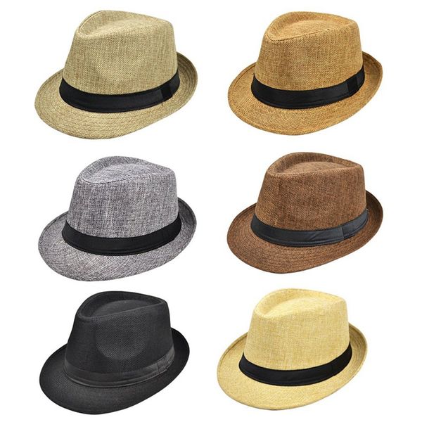 fashion summer casual beach large brim jazz sun hat panama hat paper straw women men cap with black ribbon, Blue;gray
fashion summer casual beach large brim jazz sun hat panama hat paper straw women men cap with black ribbon, Blue;gray