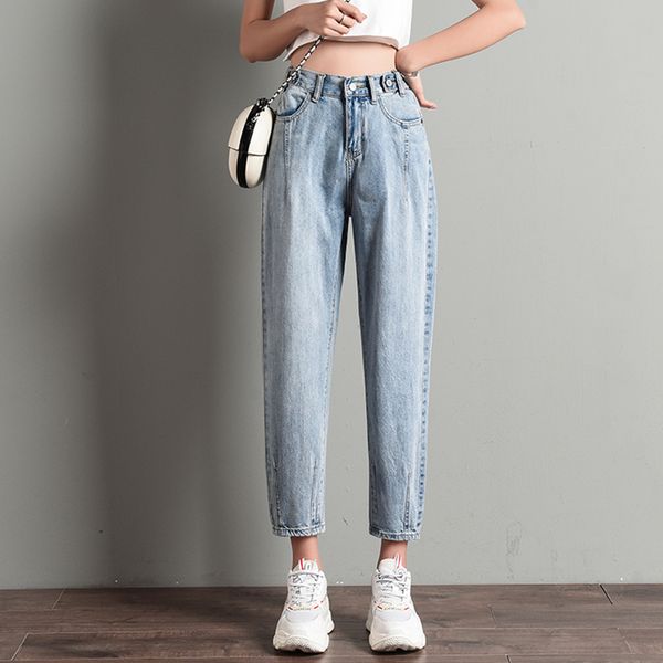 jeans women 2020 summer dad pants harlan net red high waist loose wide leg straight pants, Blue
jeans women 2020 summer dad pants harlan net red high waist loose wide leg straight pants, Blue