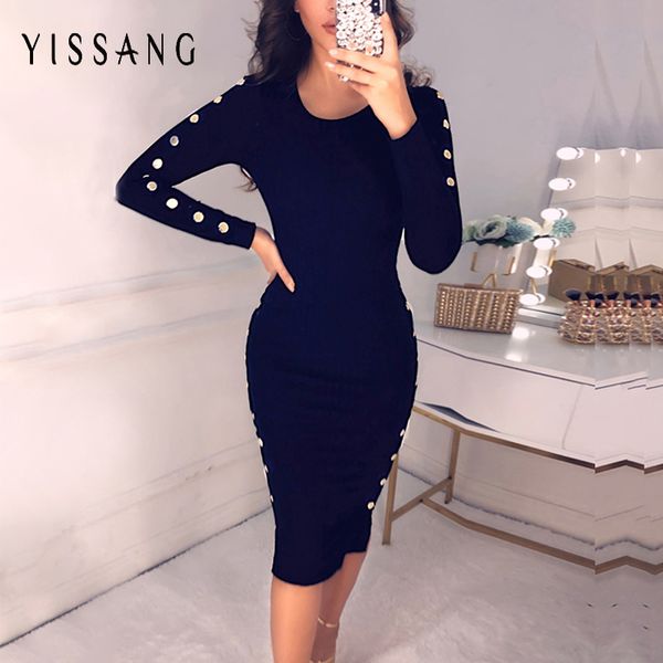 casual dresses yissang black women knitted dress sweater button winter long sleeve midi bodycon vestidos o neck split autumn 2021, Black;gray
casual dresses yissang black women knitted dress sweater button winter long sleeve midi bodycon vestidos o neck split autumn 2021, Black;gray