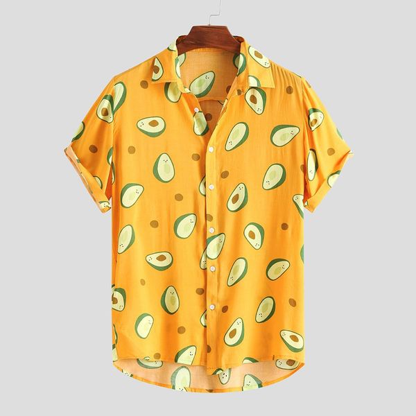 Men Shirt Summer Comfortable Hawaiian Style Shirt Short Sleeve Turn-down Collar Casual Male Avocado Printed Plus Size M-5XL Free Shipping
Men Shirt Summer Comfortable Hawaiian Style Shirt Short Sleeve Turn-down Collar Casual Male Avocado Printed Plus Size M-5XL Free Shipping