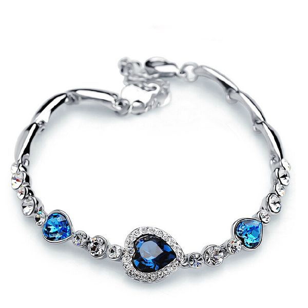 1 pcs ocean heart bracelet love heart shaped zircon crystal bracelet,gifts for girlfriend women, Black
1 pcs ocean heart bracelet love heart shaped zircon crystal bracelet,gifts for girlfriend women, Black